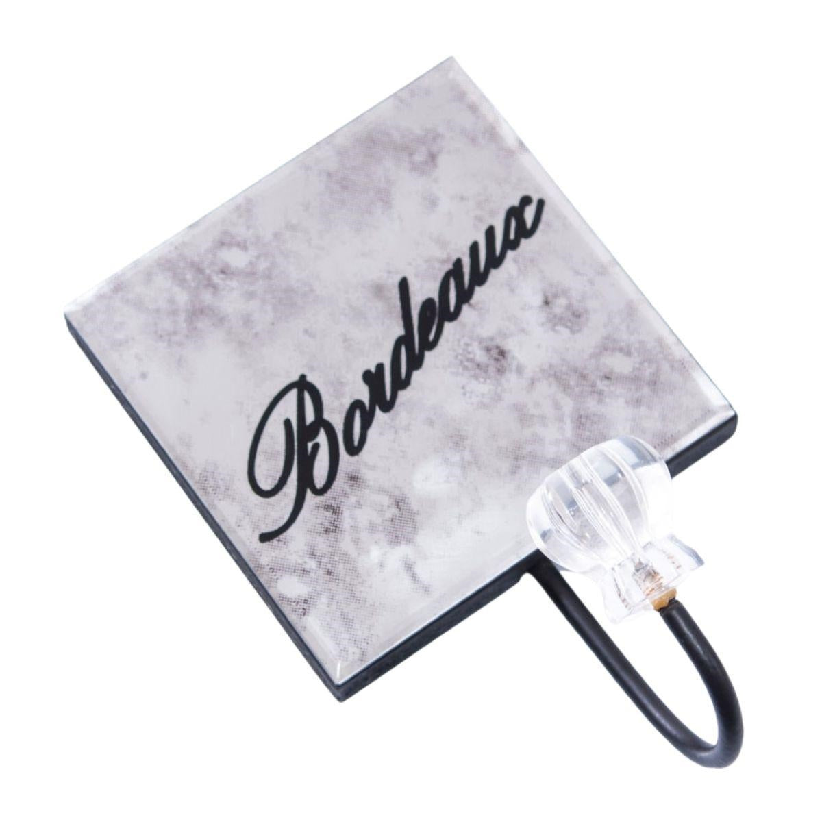 Appendino in metallo Bordeaux 10H16