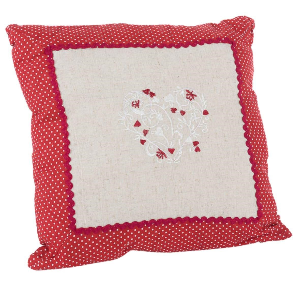 Cuscino in ecru bianco 40H40