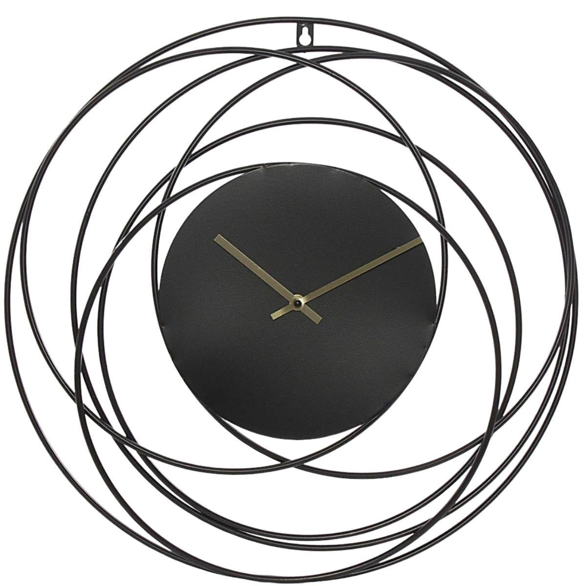 Orologio in mdf e metallo Ø50