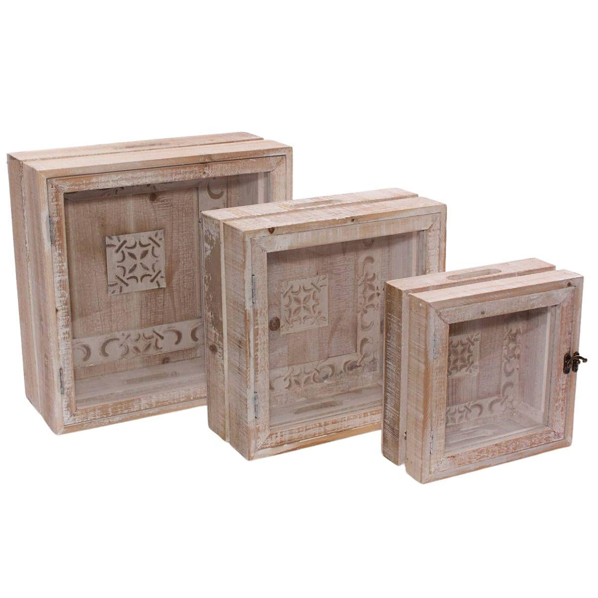 Mensola decorativa 36X36H16 in set di 3