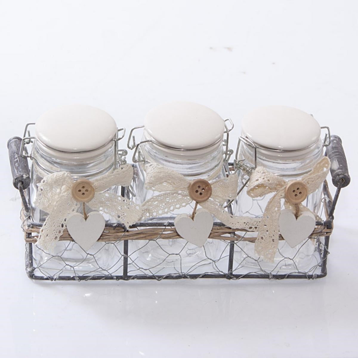 Barattolo con contenitore a rete 25X11H10