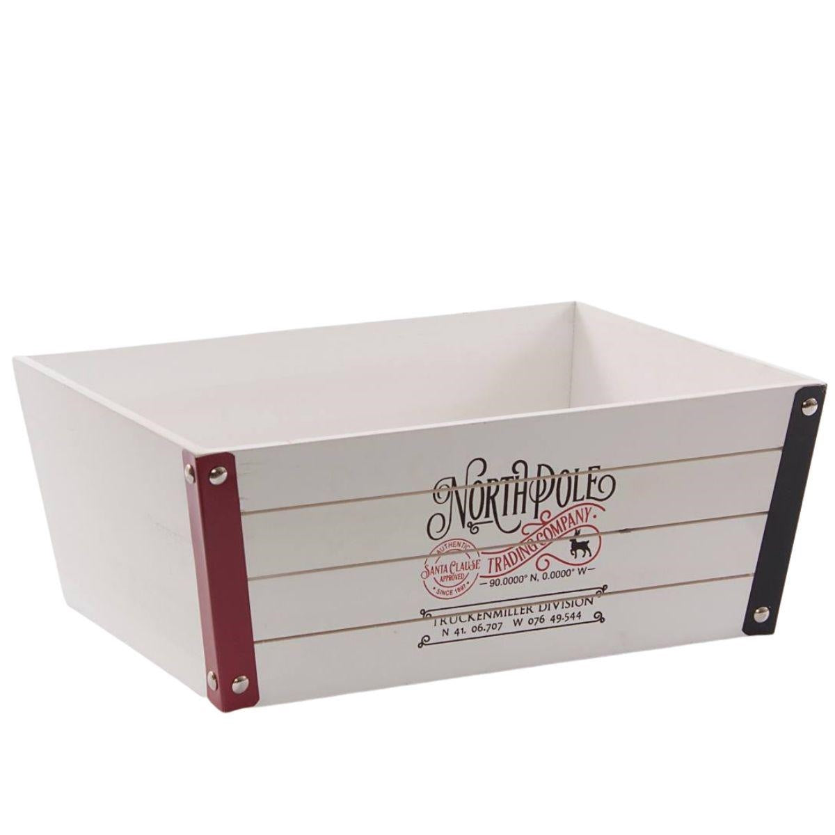 Cassetta in abete "North Pole" 38X29H15