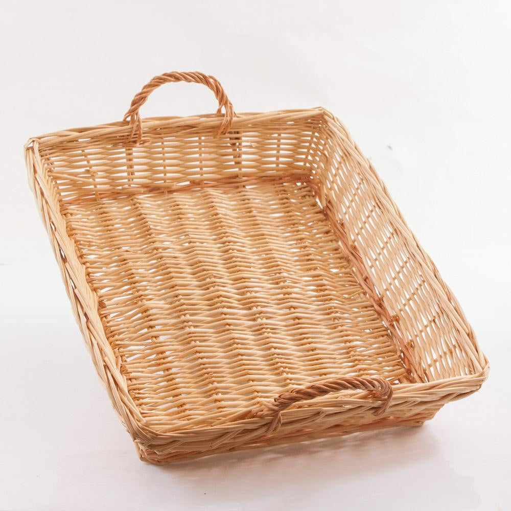 Vassoio in vimini naturale