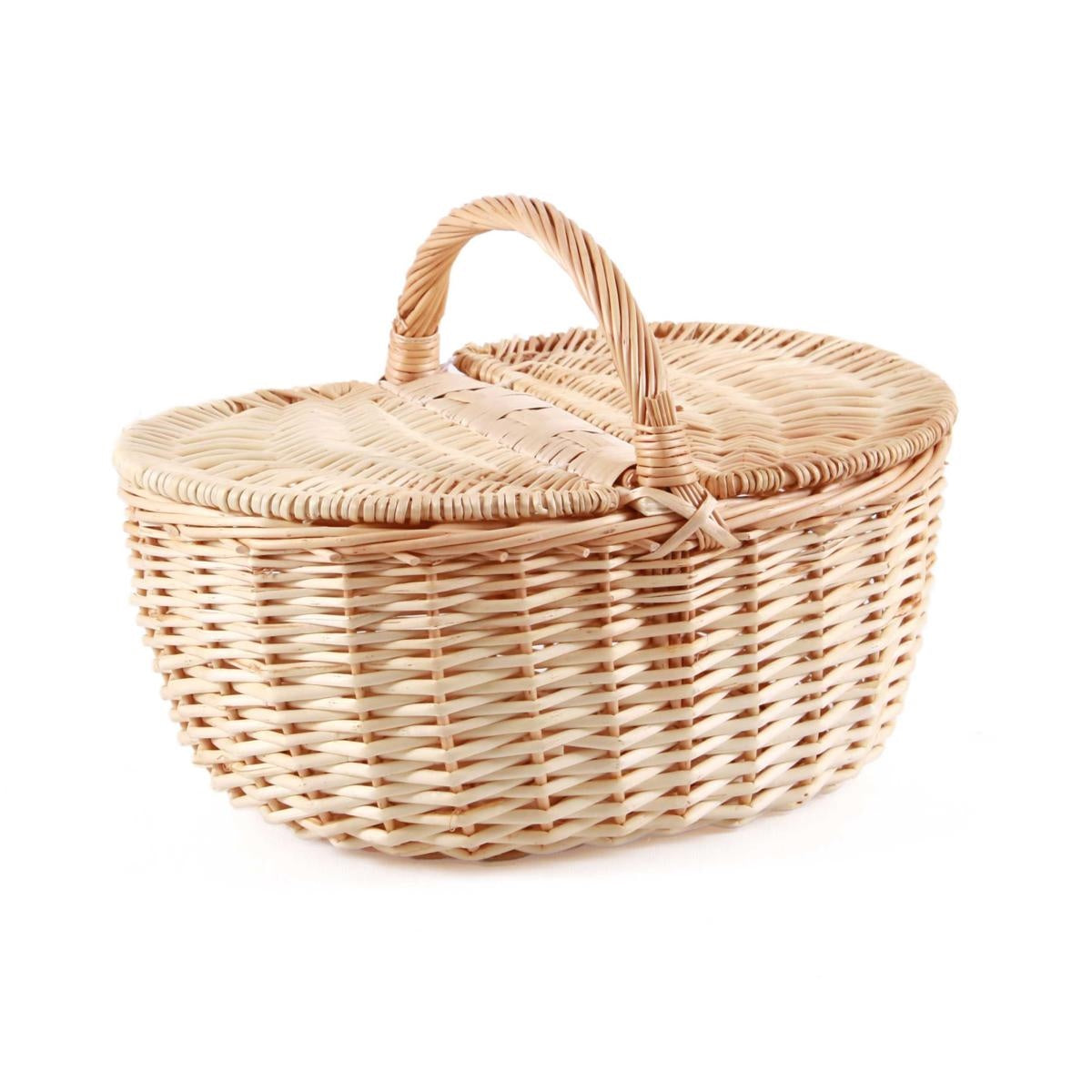 Cesto in vimini bianco 40X26H36