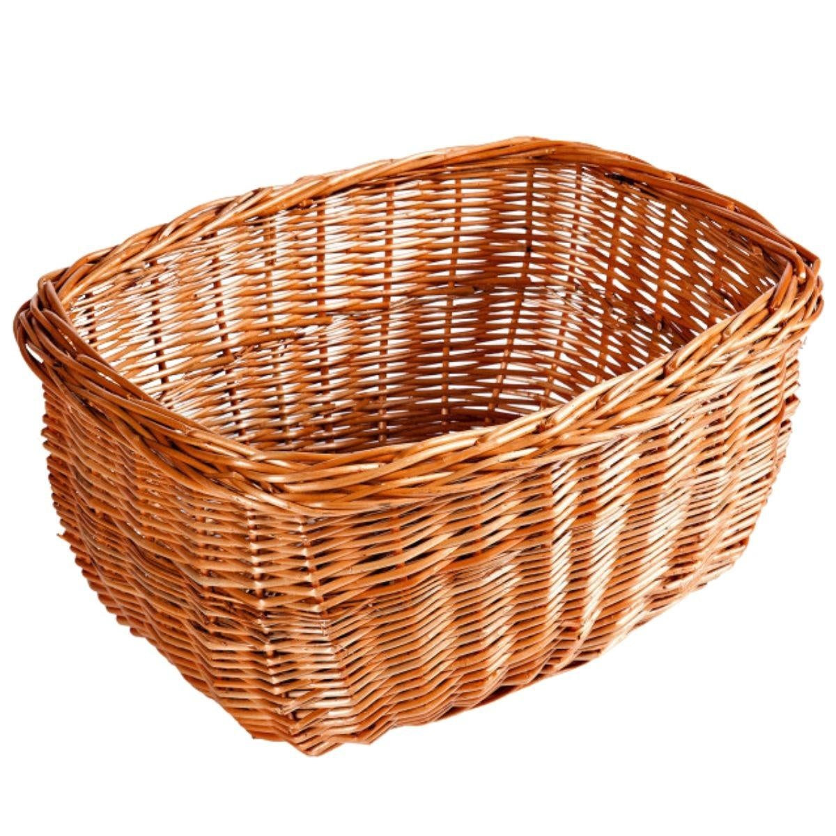 Cesto da bici in vimini rosso 38x27H20