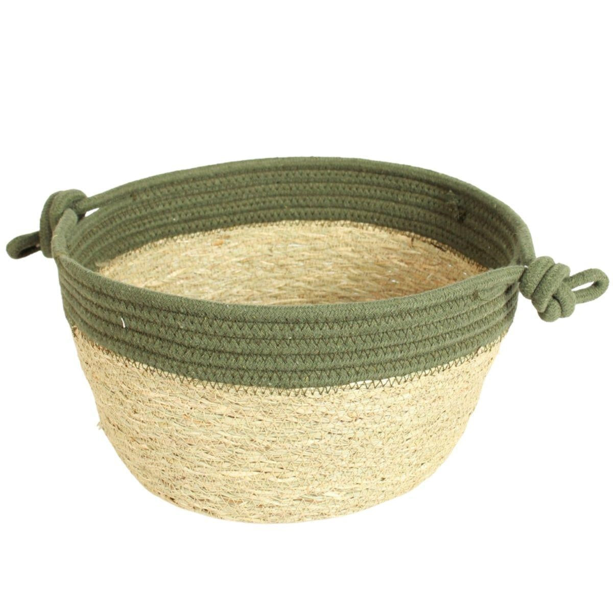 Cesto in erba verde Ø30H25