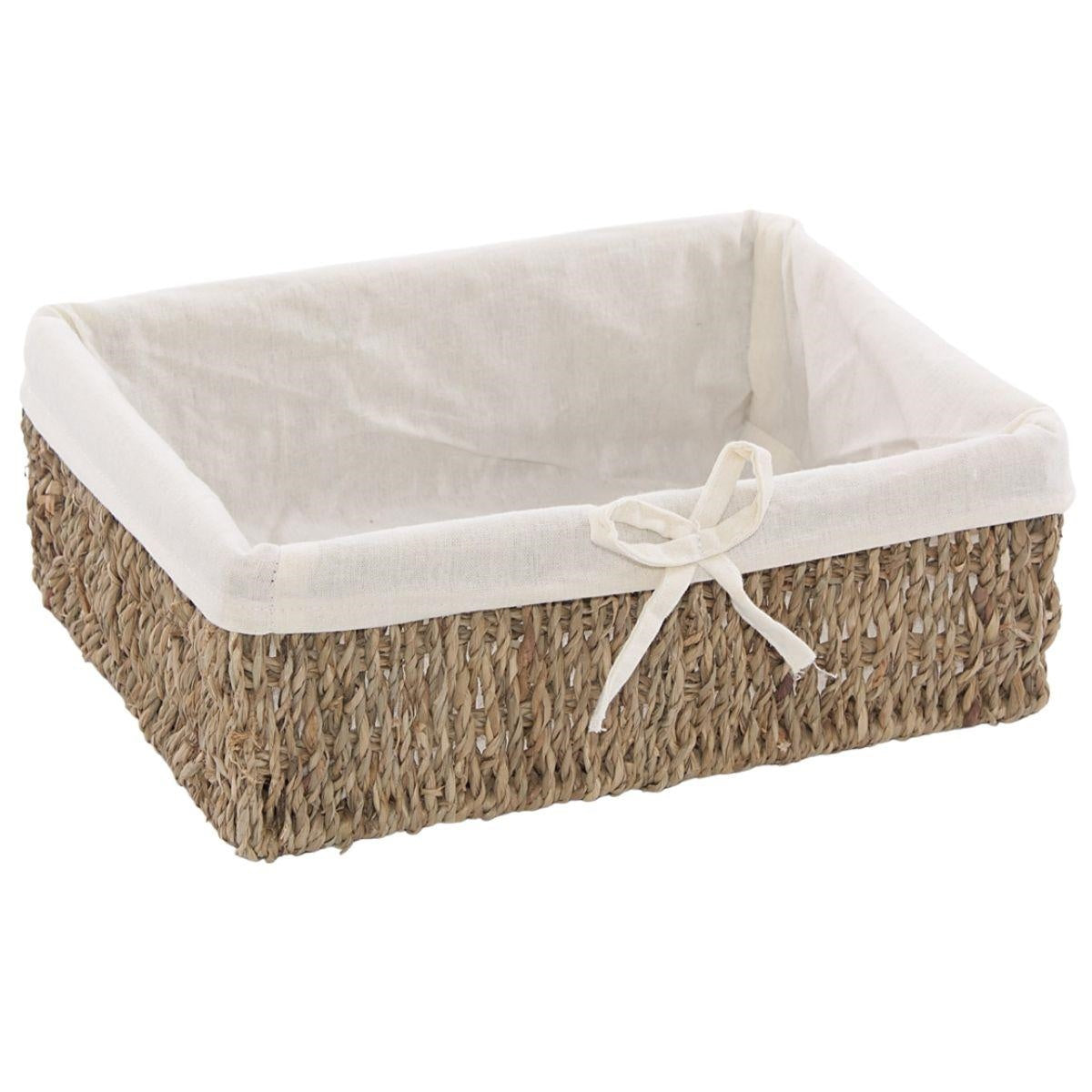 Cestino in cordoncino foderato 26x20H9