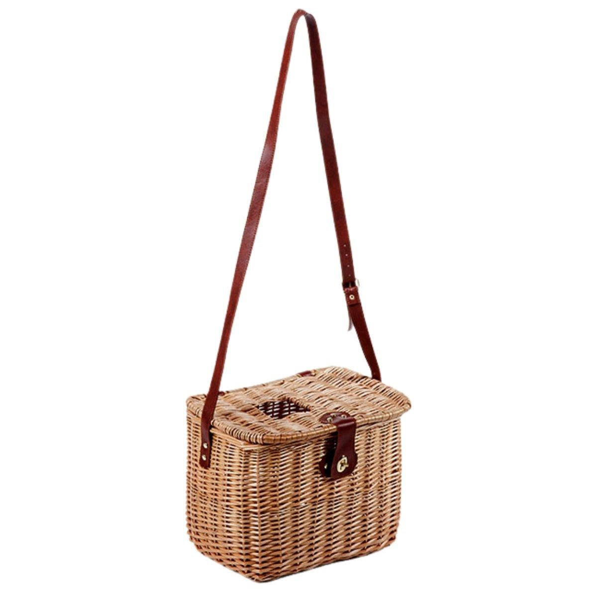 Cesto per funghi in vimini 34x22H26