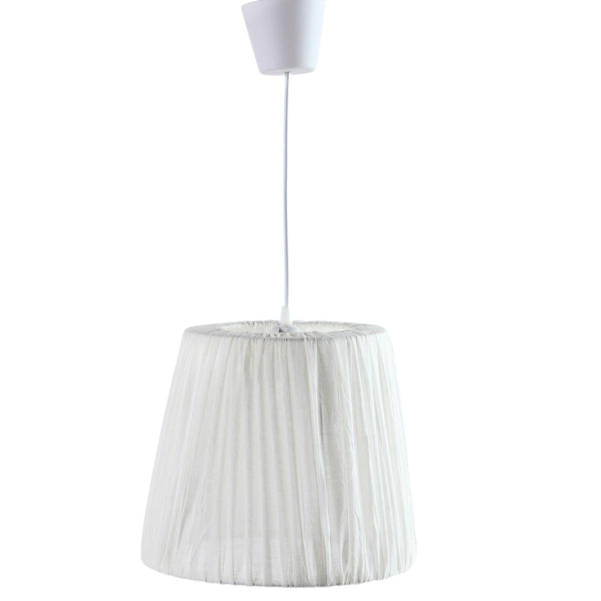 Paralume in tessuto plissé Ø30H26