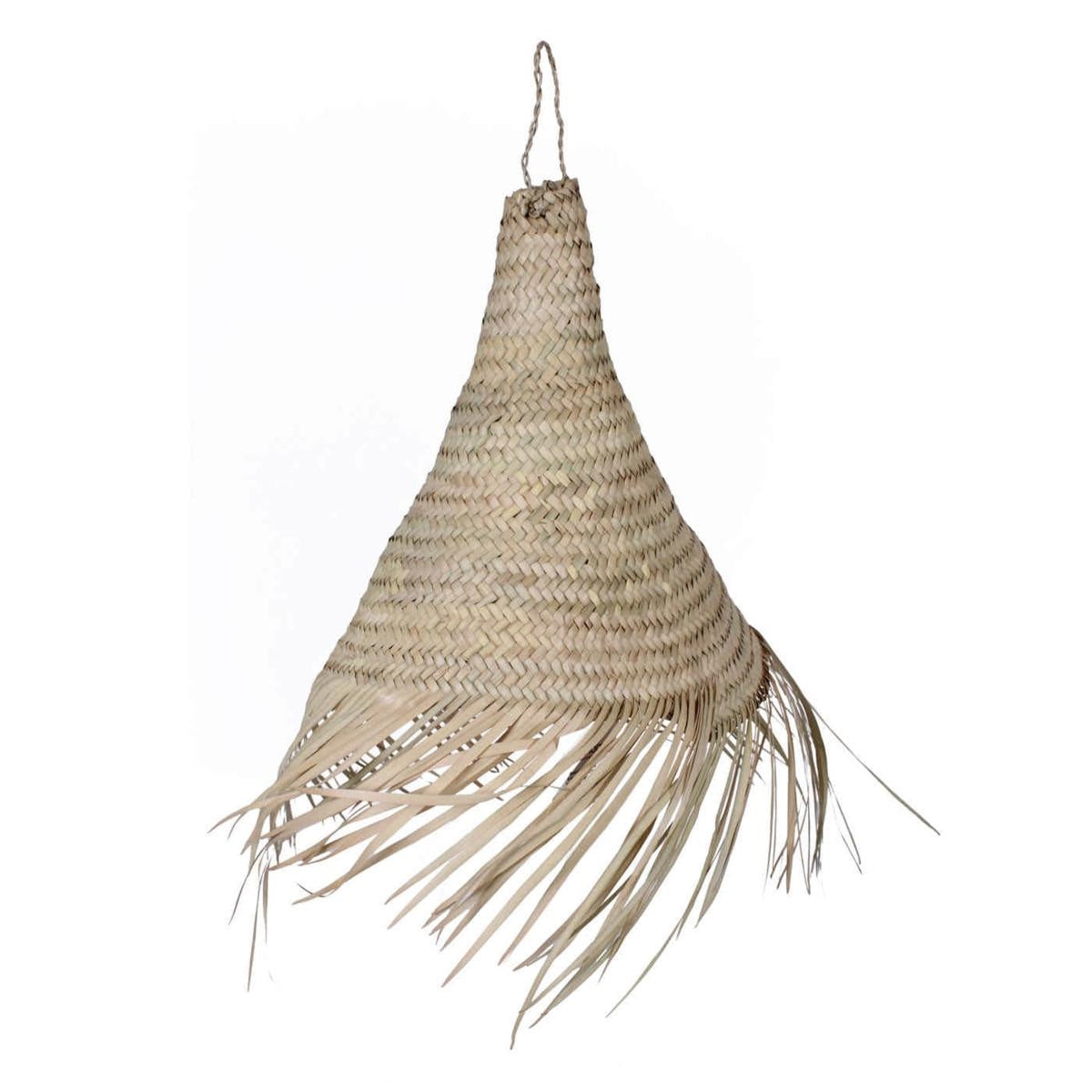 Lampadario in foglie di palma 40X40H40