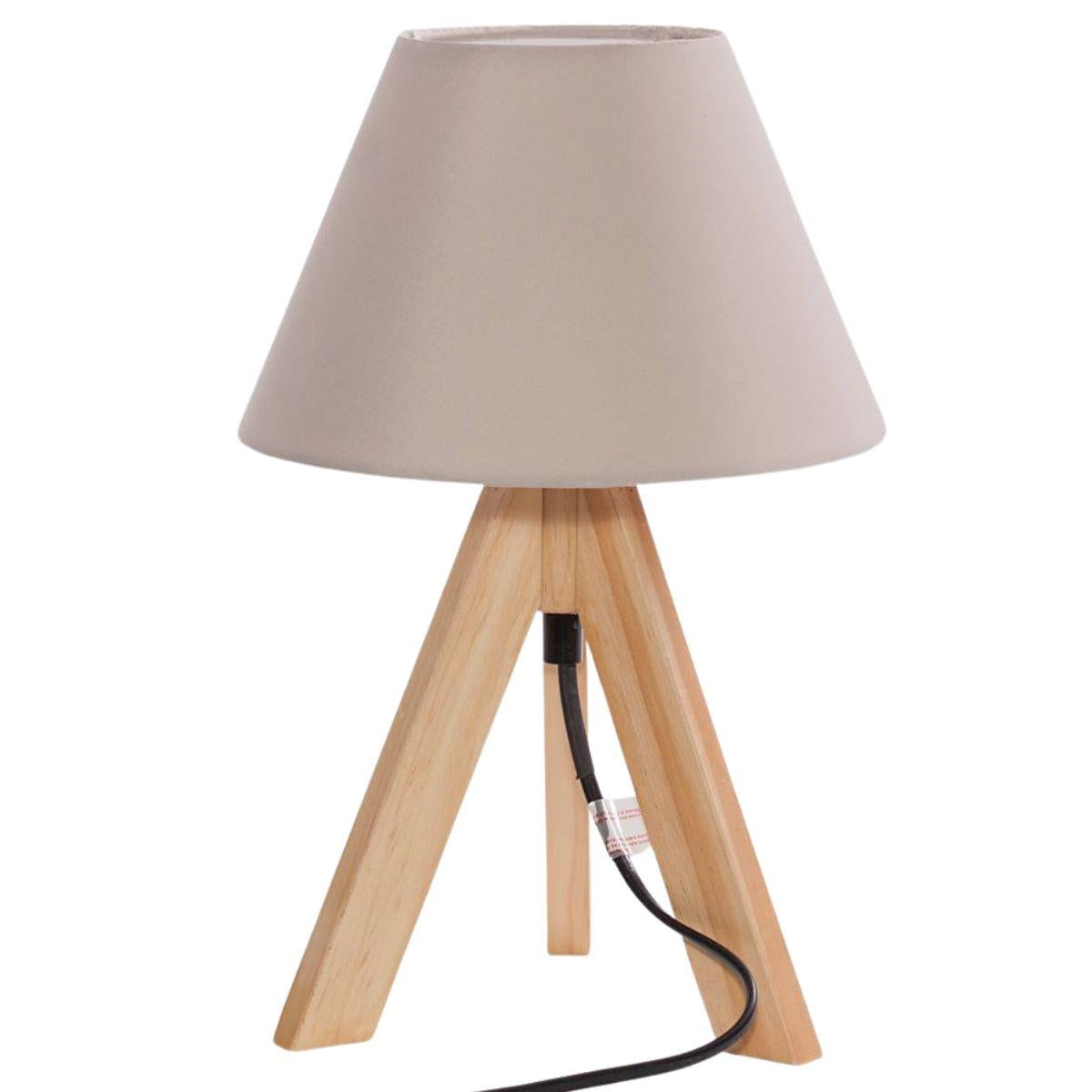 Lampada treppiede in abete 15X15H24