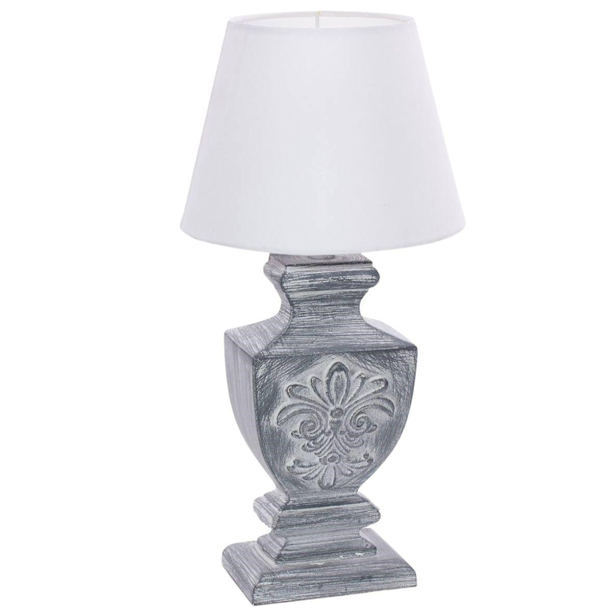 Lampada in mdf grigio 15X11H40