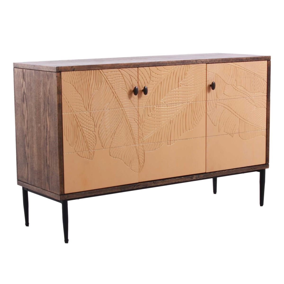 Credenza a tre ante in legno "Merida" 120X40H76