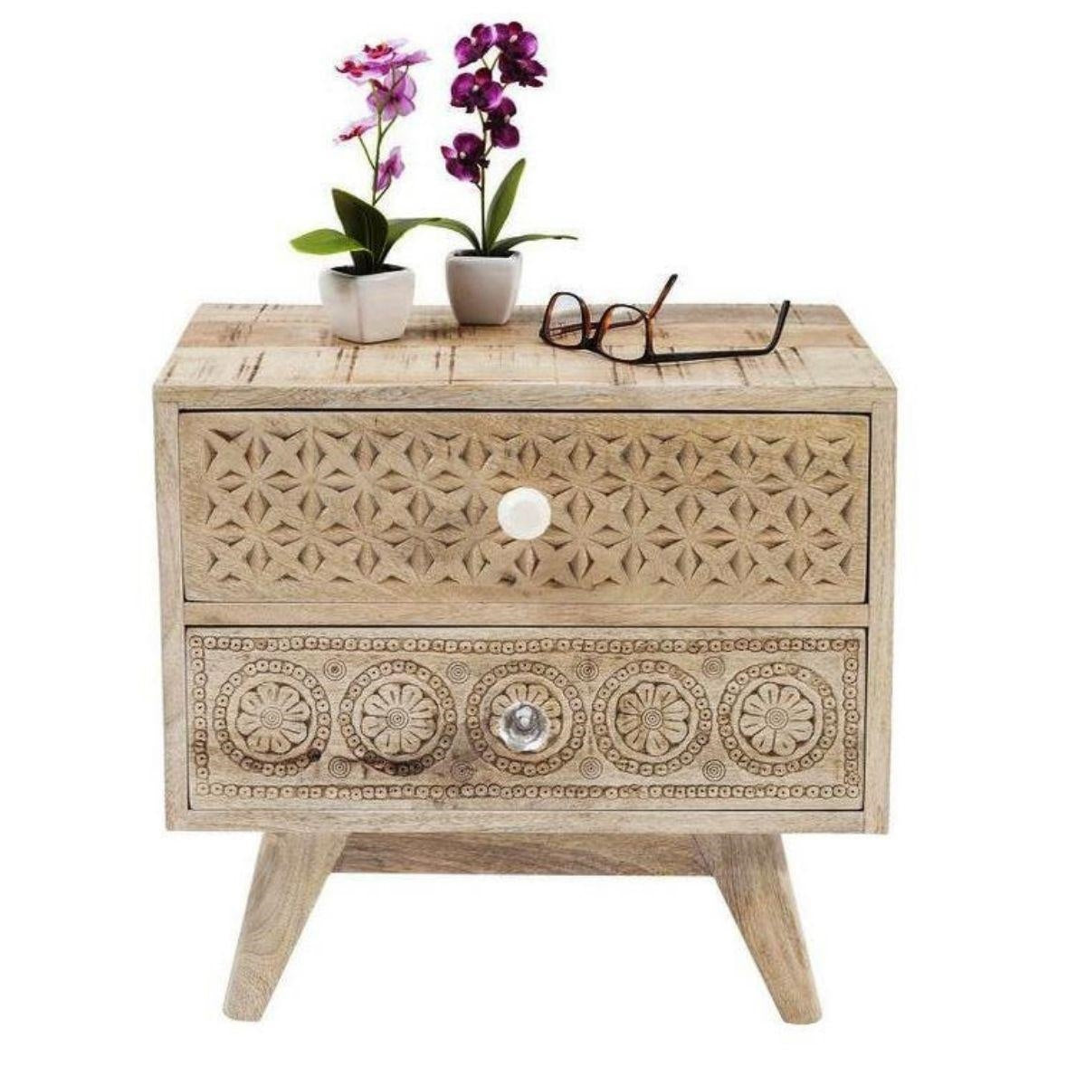 Comodino in mango naturale 50X40H45