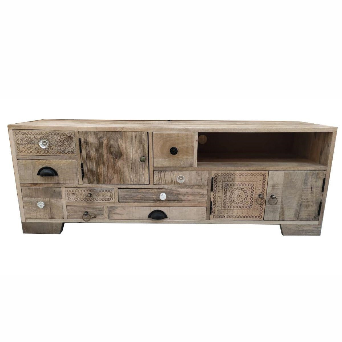 Mobile porta tv in mango naturale 140X40H50