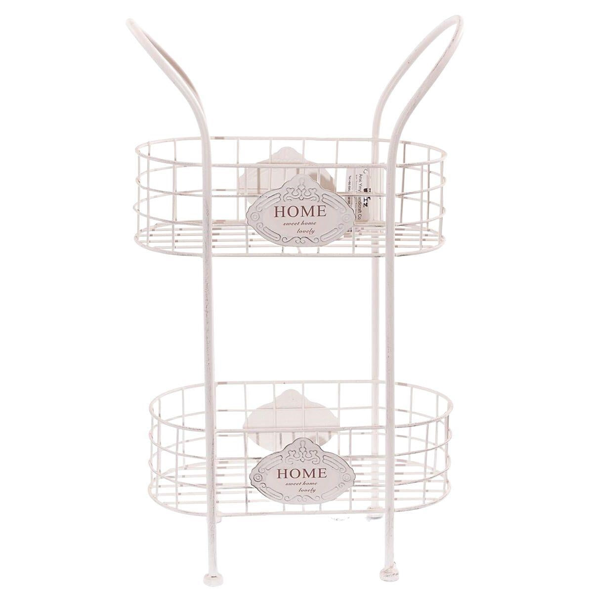 Scaffale in metallo bianco 35X21H62