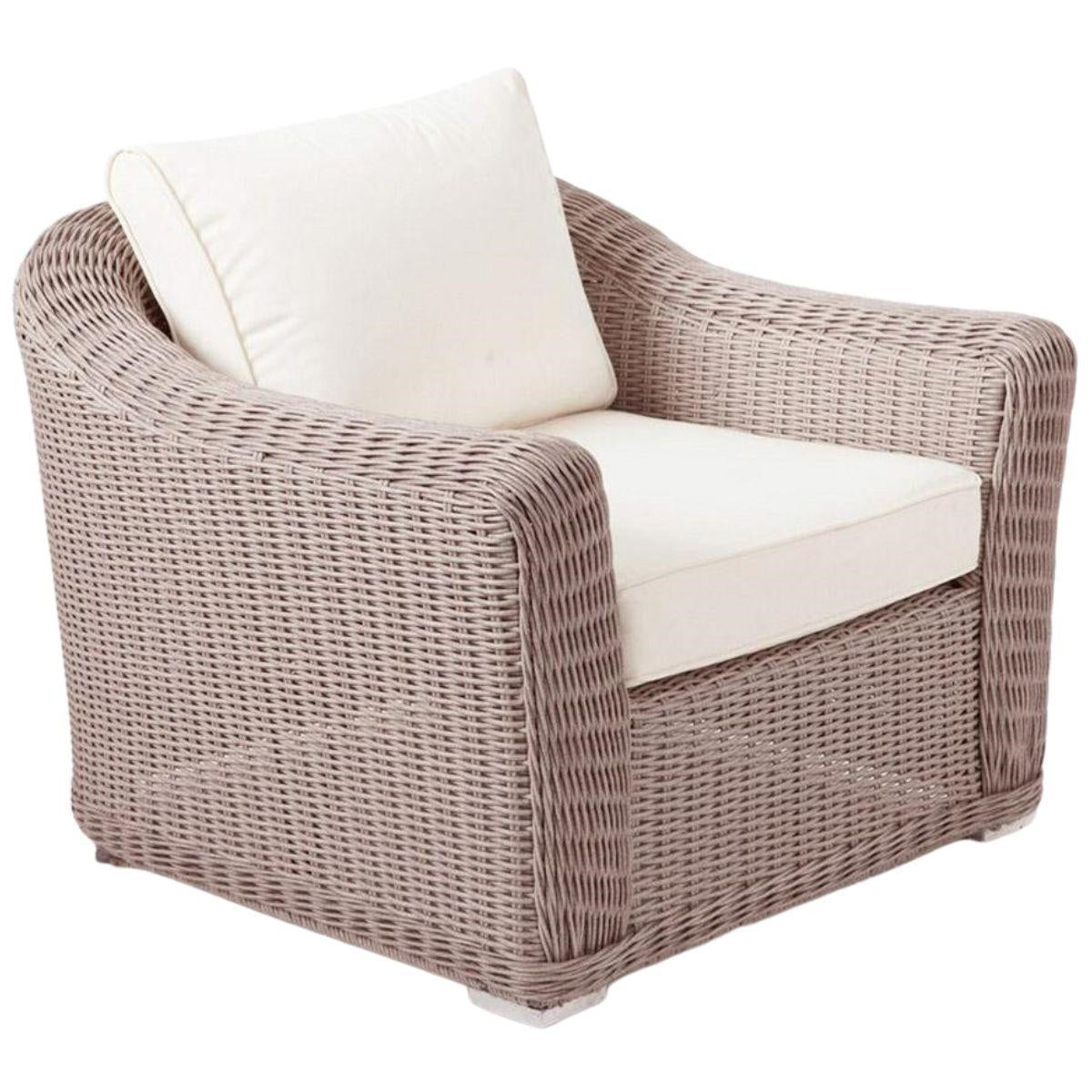 Poltrona in polirattan "Isa" 95x87H73
