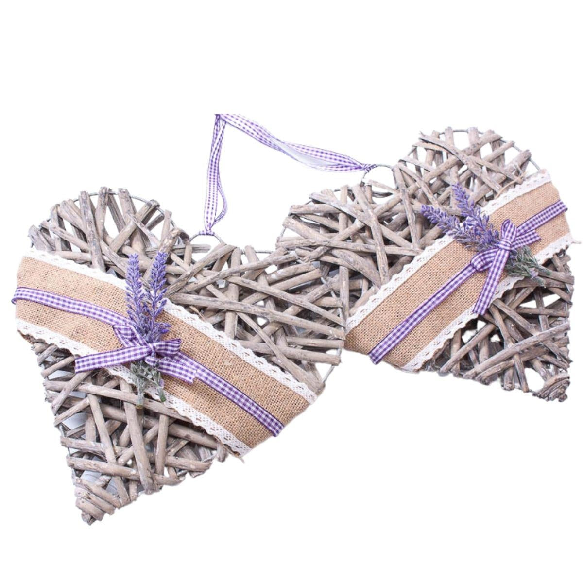 Decorazione cuori H25 in set di 2