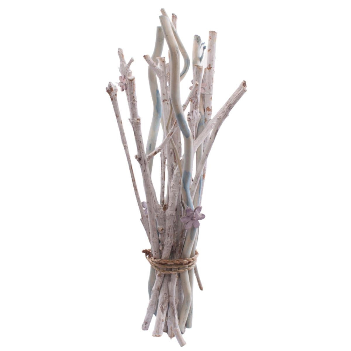 Fascio decorativo di rametti sbiancati H33