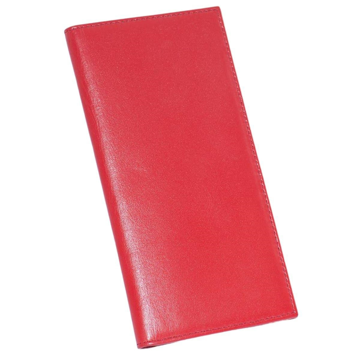 Portafoglio in pelle rosso 9X18