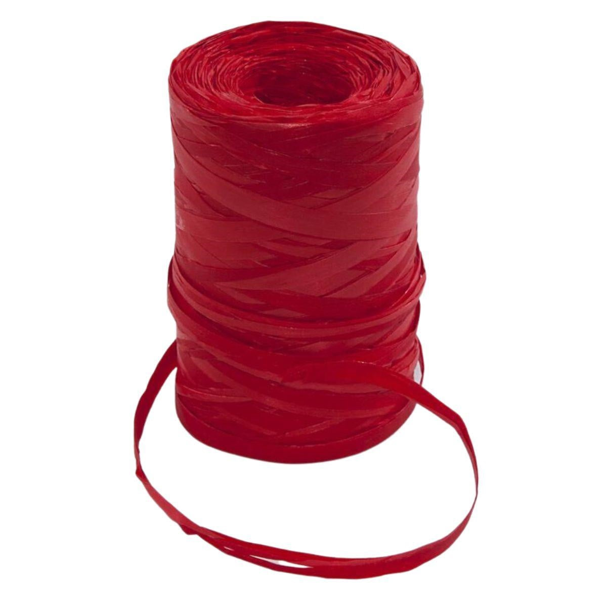 Rocchetto in rafia sintetica rossa 200 mt