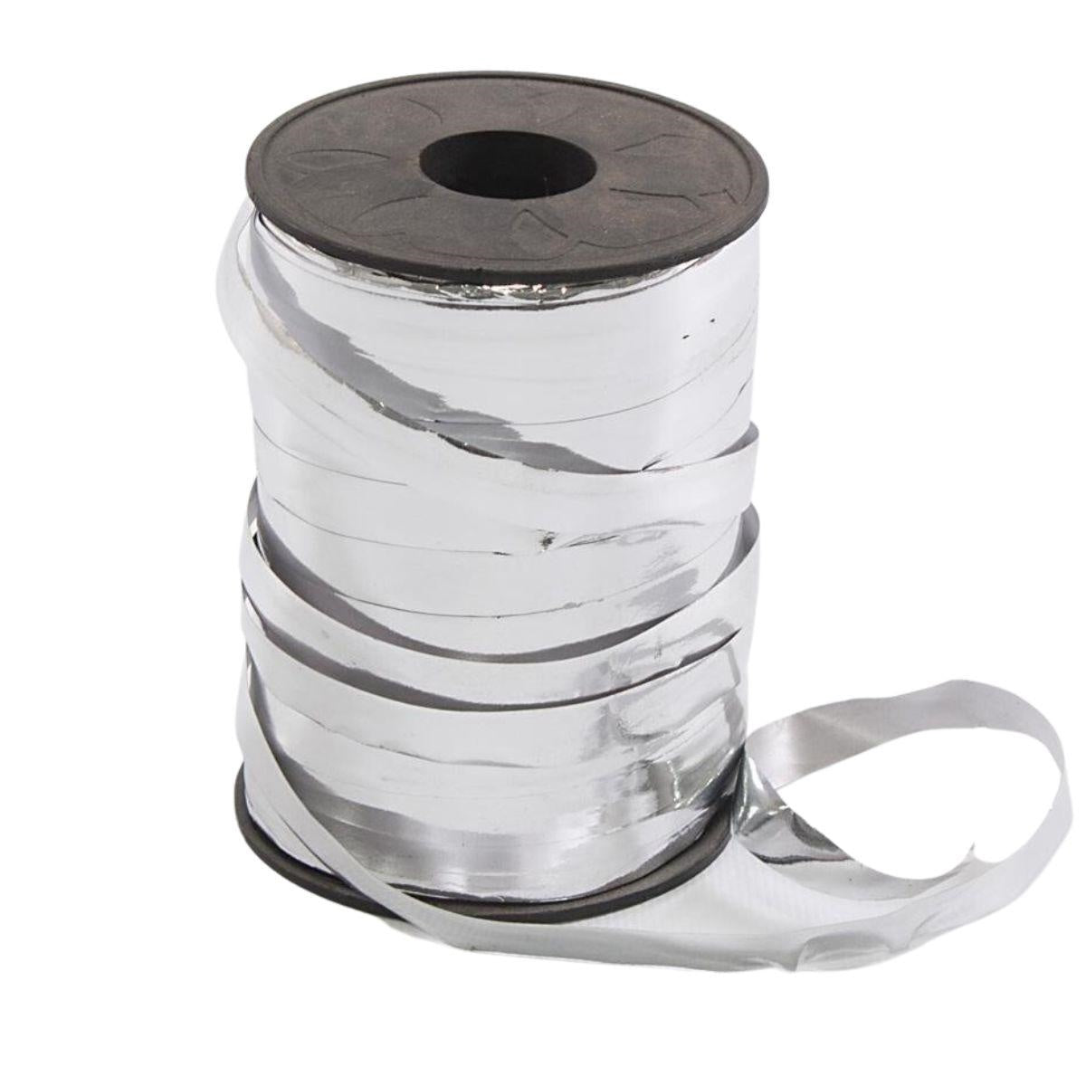 ROCCHETTO IN PVC ARGENTO LUCIDO 250 MT