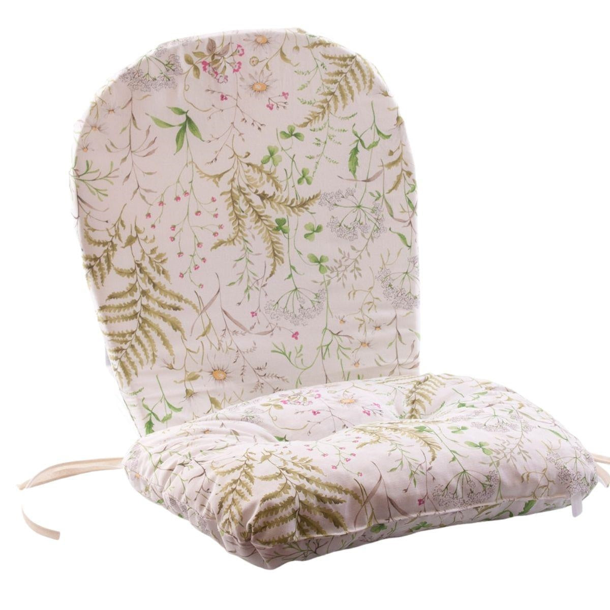 Cuscino in cotone floreale "Sole"