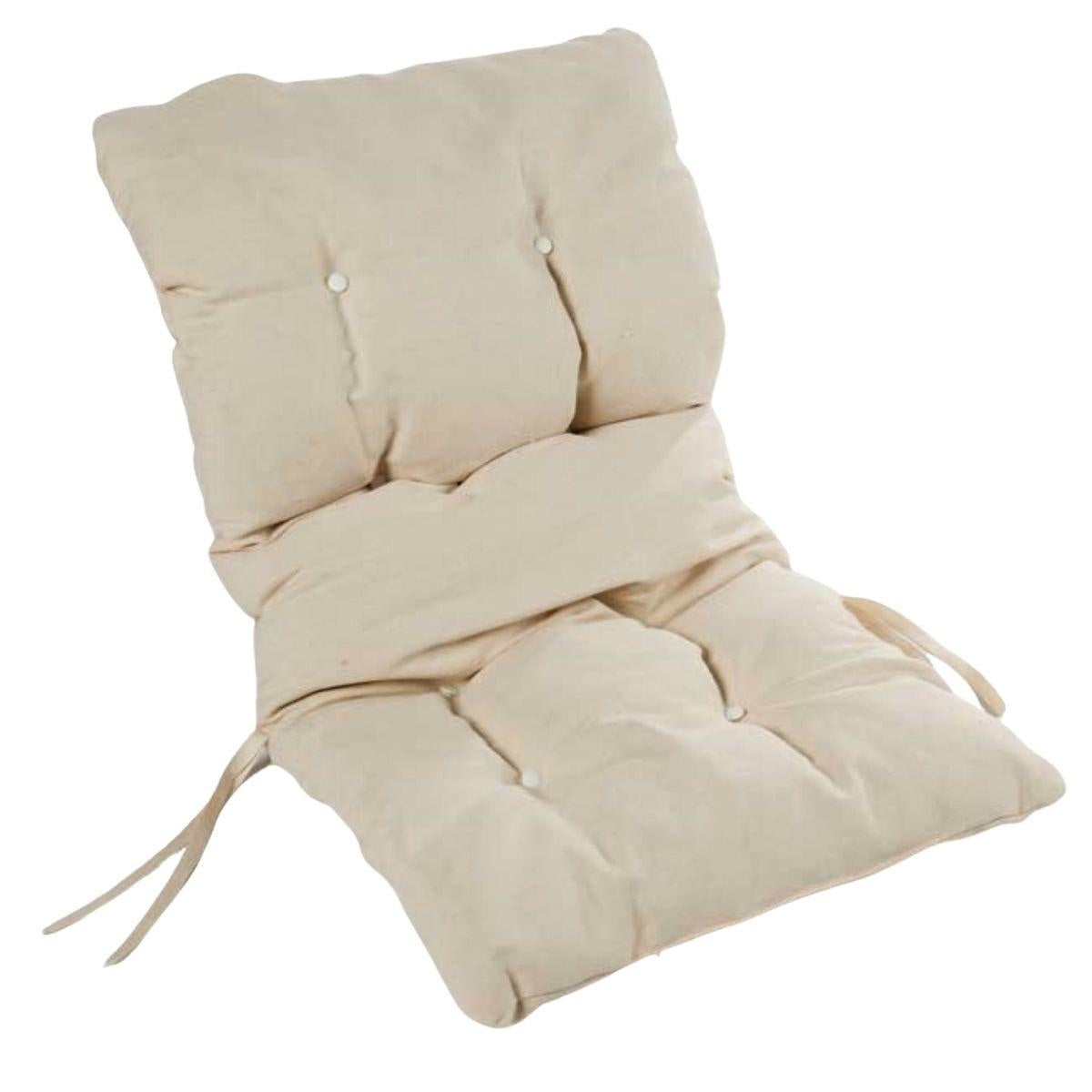 Cuscino in cotone ecrù 50H115