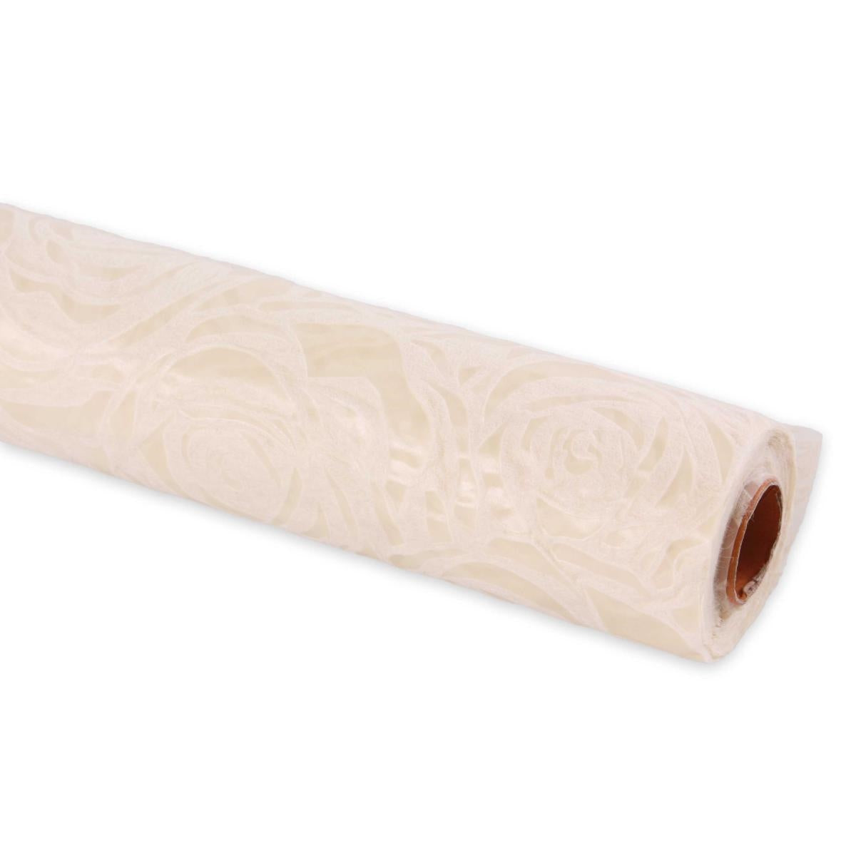 Bobina naturale in tessuto non tessuto stampa rose 54CMX4,5MT